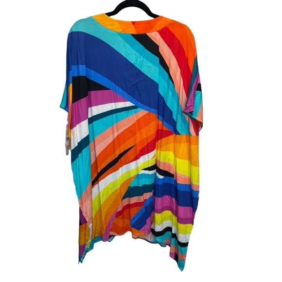 La Blanca Women's Sunscape Lace-Up Tunic Swim Cover-Up Multicolor Large New - Picture 8 of 8